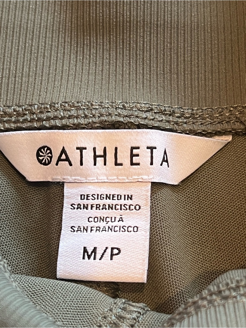 Athleta Venice High Rise Cargo Jogger Sz M Moss Sculptek Light All-way Stretch - Picture 3 of 13
